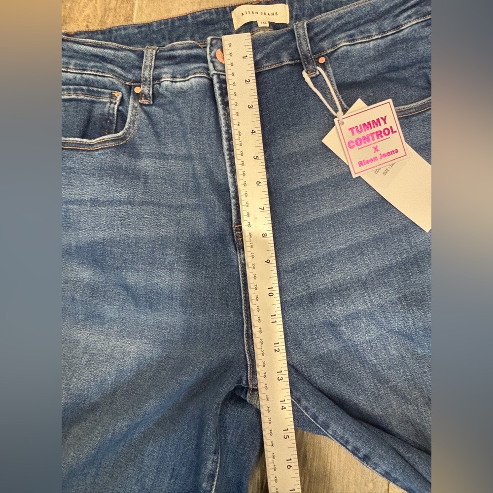 RISEN PWC221001X WIDE LEG CUFFED CROP JEANS SIZE 1XL NEW WITH TAGS - Picture 9 of 14